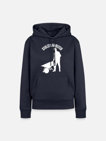 Stolz Arbeiter zu sein - Frauen Premium Bio Hoodie - Navy