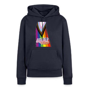 Pride Spectrum: LGBTQIA+ Celebration - Frauen Premium Bio Hoodie - Navy - Vorne - Julia (174cm)
