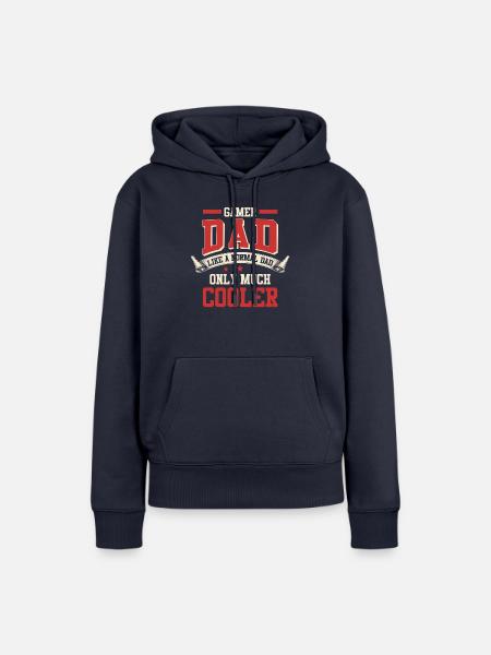 Gamer Dad - Frauen Premium Bio Hoodie - Navy