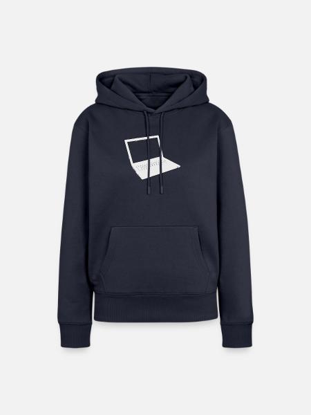 Computer - Frauen Premium Bio Hoodie - Navy