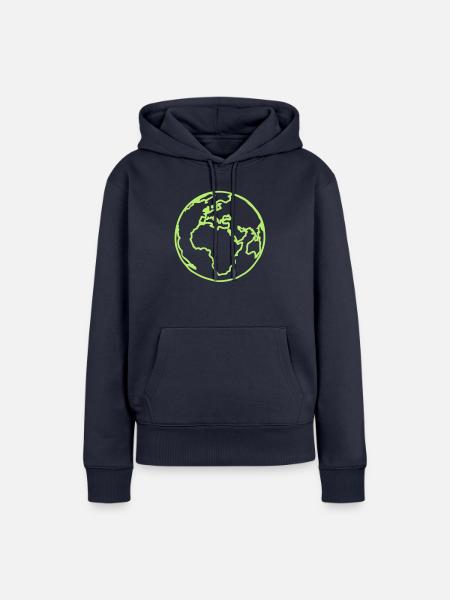 Planeten Erde bleu4 - Frauen Premium Bio Hoodie - Navy