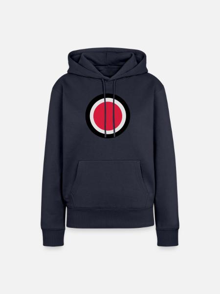 yourcolours3_vec_de - Frauen Premium Bio Hoodie - Navy