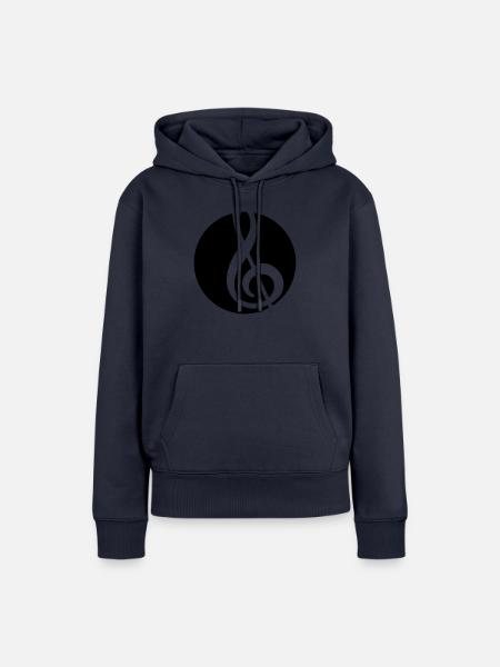 Music - Frauen Premium Bio Hoodie - Navy