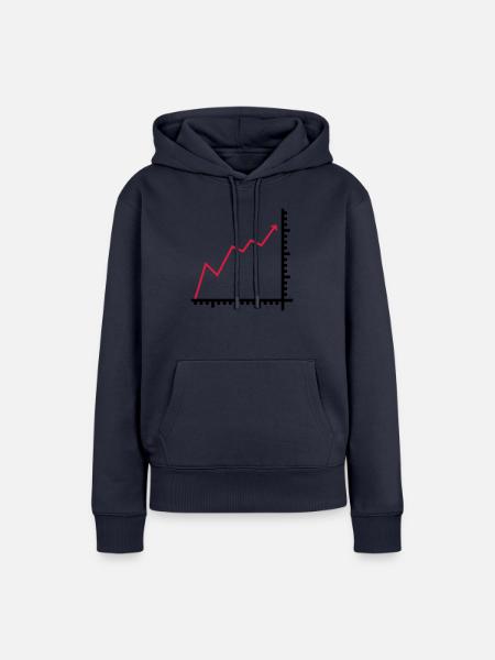 Diagramm - Frauen Premium Bio Hoodie - Navy