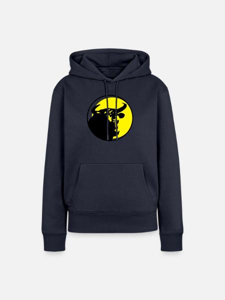 stier - Frauen Premium Bio Hoodie - Navy