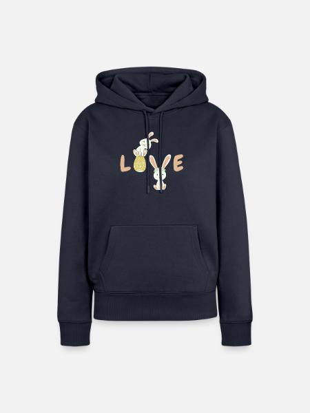 Love Easter - Frauen Premium Bio Hoodie - Navy