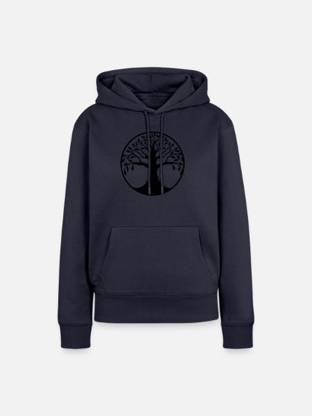 baum des lebens - Frauen Premium Bio Hoodie - Navy