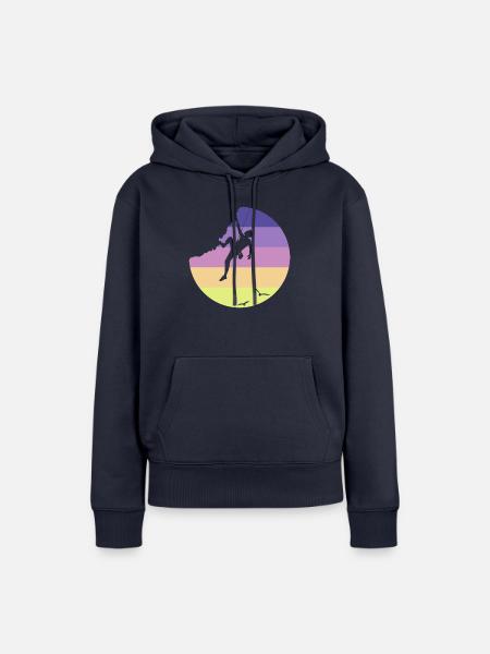 Climbing - Frauen Premium Bio Hoodie - Navy