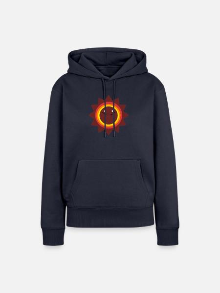 Sun Smiling - Frauen Premium Bio Hoodie - Navy
