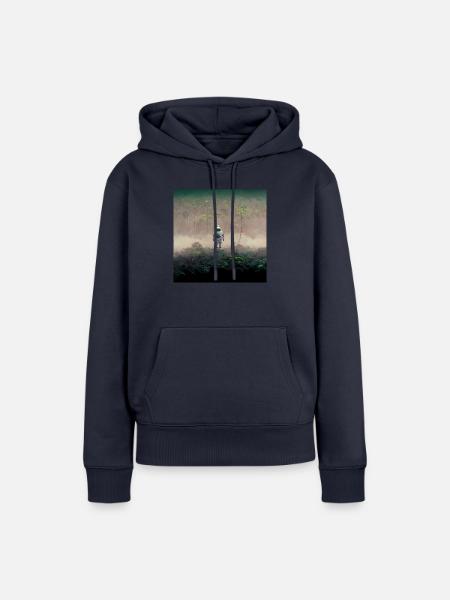 Lonely Voyager 006 - Frauen Premium Bio Hoodie - Navy