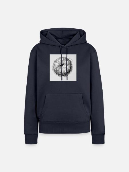 Apfel - Frauen Premium Bio Hoodie - Navy