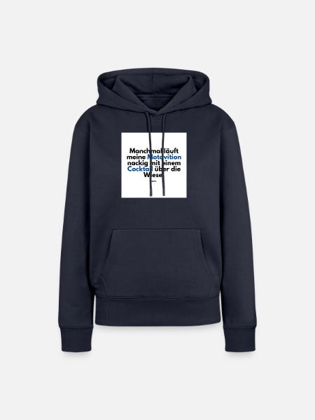 Motivation - Frauen Premium Bio Hoodie - Navy