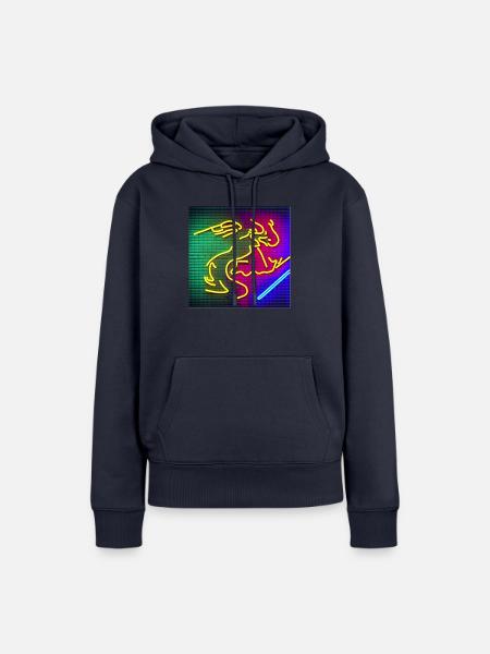 Drache jing - Frauen Premium Bio Hoodie - Navy