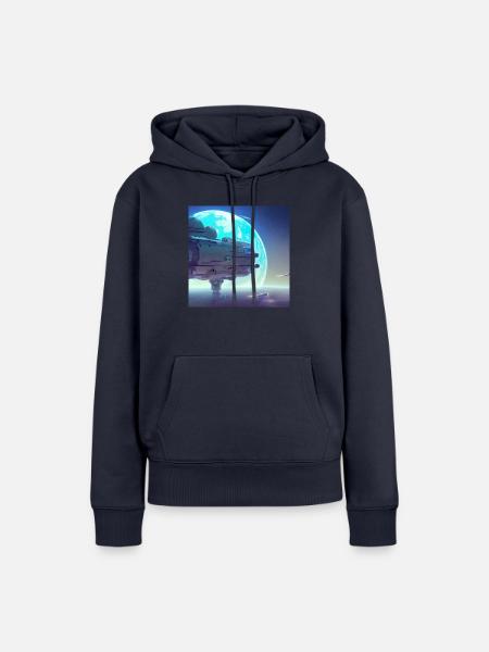 Cosmic Creativity 4 - Frauen Premium Bio Hoodie - Navy