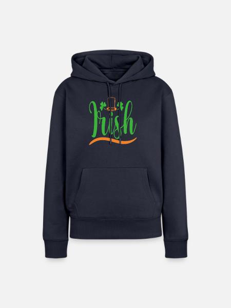 Irish St. Patricks Day - Frauen Premium Bio Hoodie - Navy