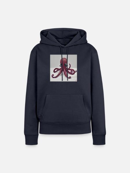 Octopus - Frauen Premium Bio Hoodie - Navy