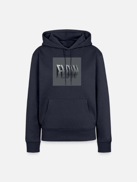 Flow - Frauen Premium Bio Hoodie - Navy
