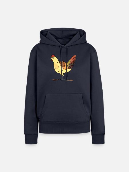 Henne - Frauen Premium Bio Hoodie - Navy