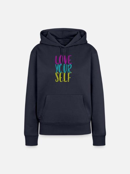 Love Your Self - Frauen Premium Bio Hoodie - Navy