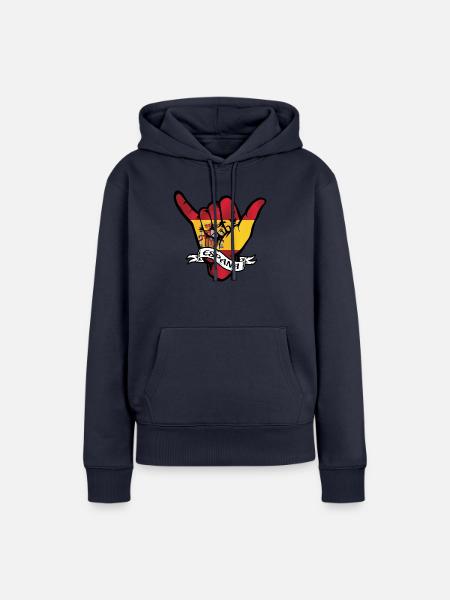 Espana Shaka - Frauen Premium Bio Hoodie - Navy