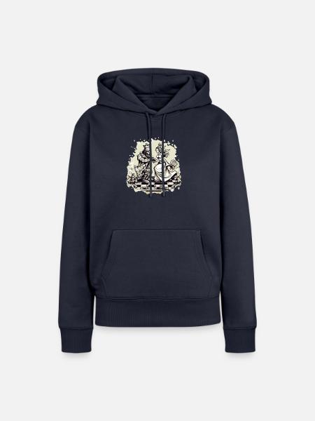 Königlicher Tanz - Frauen Premium Bio Hoodie - Navy