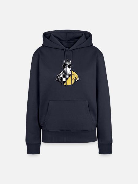 Der Narr - Frauen Premium Bio Hoodie - Navy