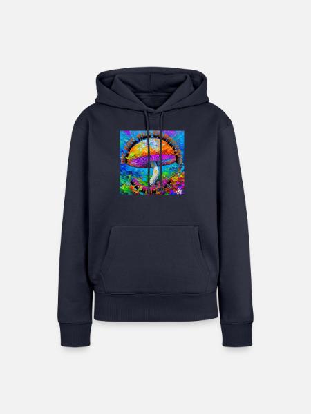 Zauberpilz - Frauen Premium Bio Hoodie - Navy