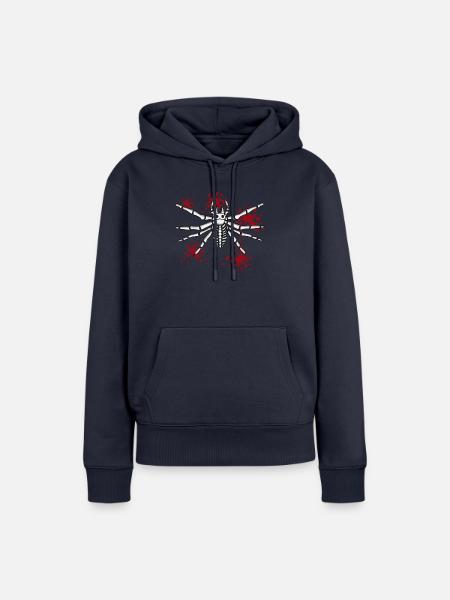 Spinne Halloween Blut Kostüm - Frauen Premium Bio Hoodie - Navy