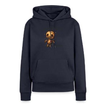 Voodoo Puppe - Ich Bin Schuld ...Immer - Frauen Premium Bio Hoodie - Navy - Vorne - Julia (174cm)