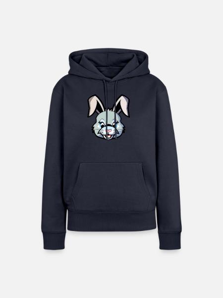Hase - Frauen Premium Bio Hoodie - Navy