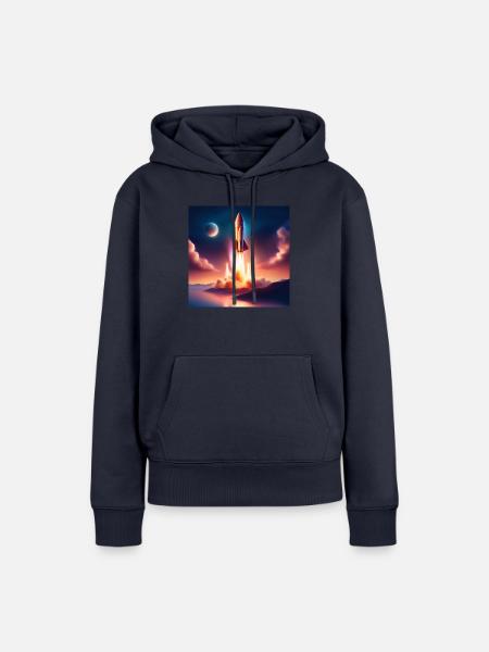 Apollo IV - Frauen Premium Bio Hoodie - Navy
