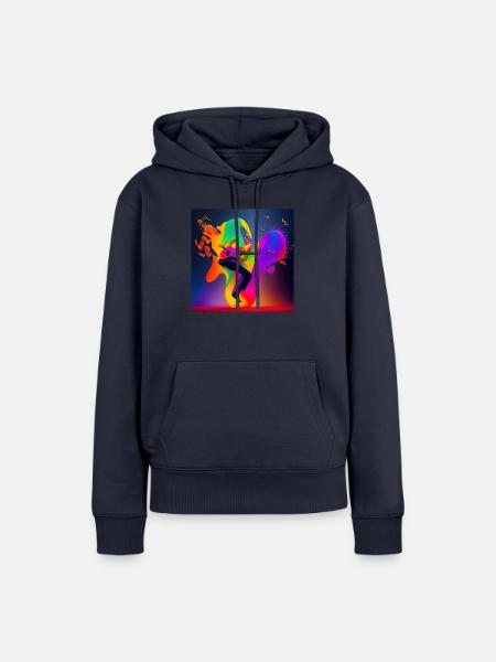 Lass es klingen - Frauen Premium Bio Hoodie - Navy