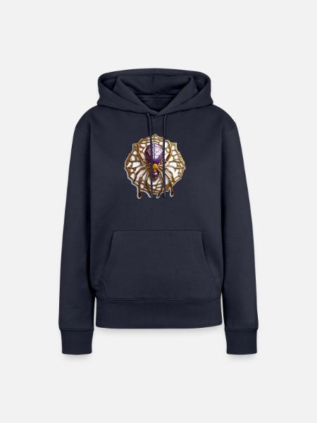 Spinne - Frauen Premium Bio Hoodie - Navy