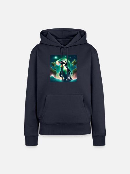 Hulafus 🧊🧊🧊 - Frauen Premium Bio Hoodie - Navy