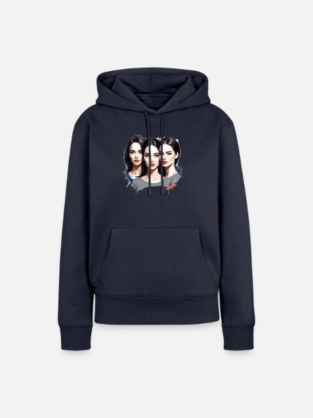 MADFOXX - Beautiful Girls - Frauen Premium Bio Hoodie - Navy