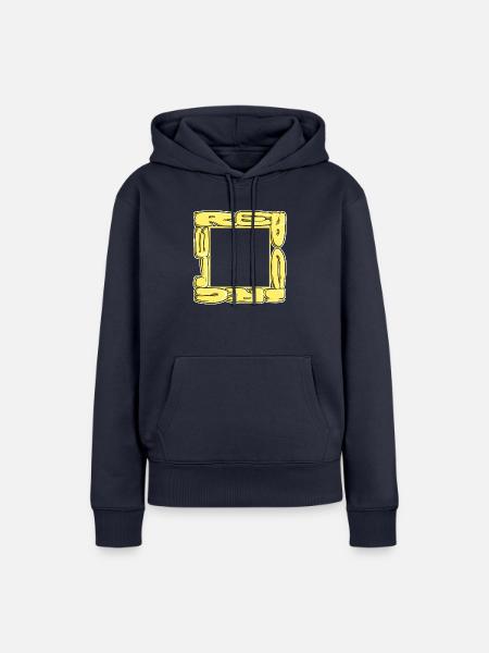 Rotes Quadrat - Frauen Premium Bio Hoodie - Navy