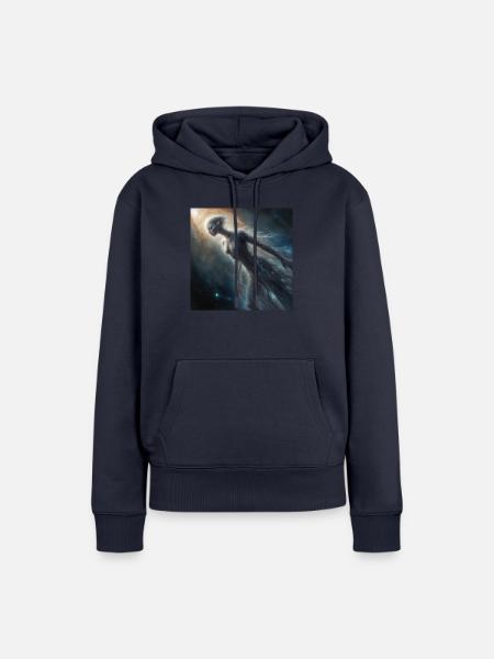 Insterstellarer Wanderer - Frauen Premium Bio Hoodie - Navy