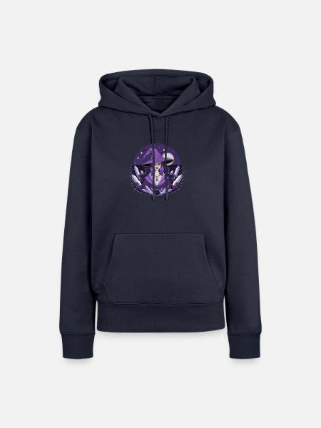 Astral-Hexe - Frauen Premium Bio Hoodie - Navy