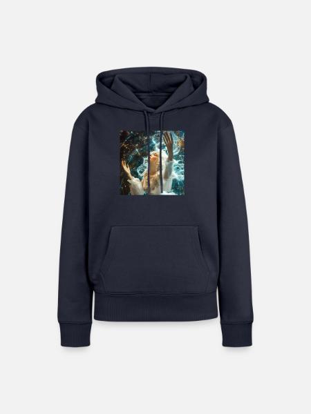 drachenqodeLULU - Frauen Premium Bio Hoodie - Navy