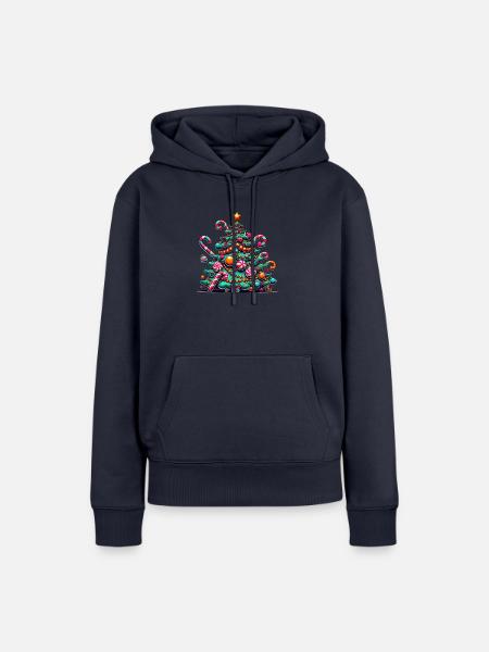 Tannenbaum - Frauen Premium Bio Hoodie - Navy