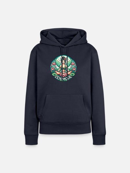 Zen-Modus Fee - Frauen Premium Bio Hoodie - Navy