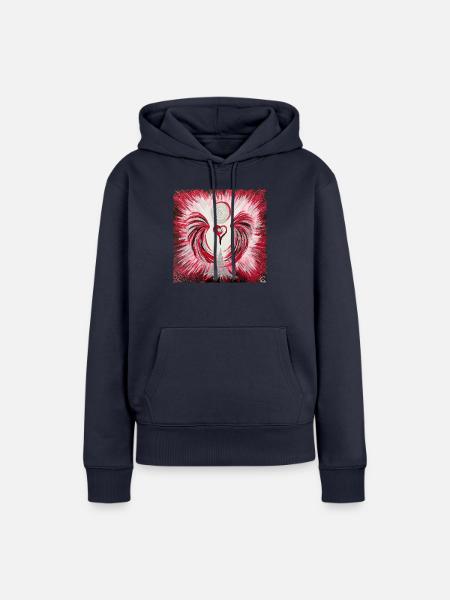 Herzengel totale Selbstermächtigung - Frauen Premium Bio Hoodie - Navy