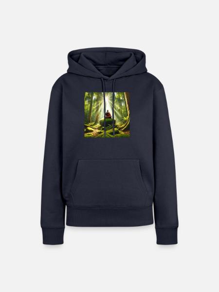 Yogi - Frauen Premium Bio Hoodie - Navy