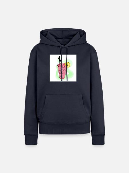 Sommerliche Erfrischung - Frauen Premium Bio Hoodie - Navy