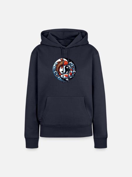 Astro Fische 1 - Frauen Premium Bio Hoodie - Navy