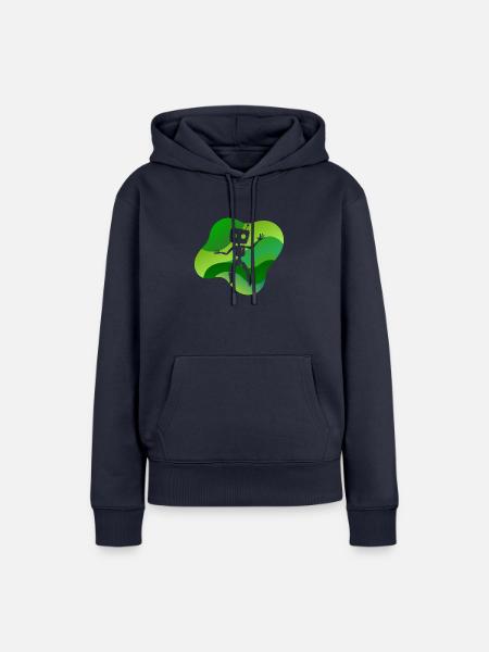 Robotik Roboter Tech - Frauen Premium Bio Hoodie - Navy