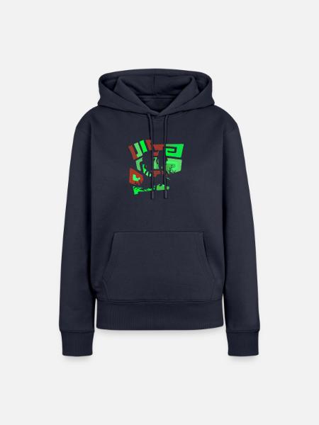 Wanderung Hiking - Frauen Premium Bio Hoodie - Navy