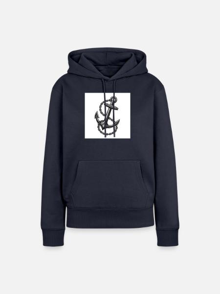 Schiffsanker - Unverzichtbare auf der See - Frauen Premium Bio Hoodie - Navy