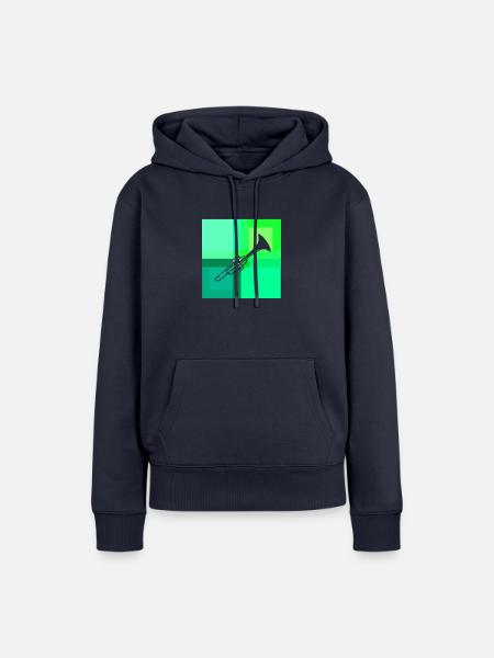 Blasinstrument Blaeser - Frauen Premium Bio Hoodie - Navy