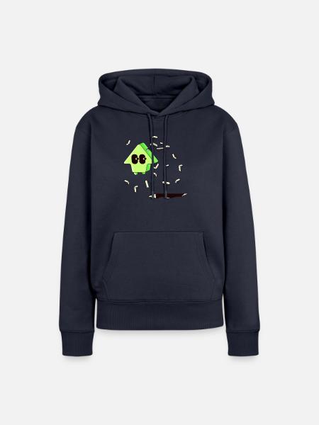 AUFWÄRTS GEHEN - Frauen Premium Bio Hoodie - Navy